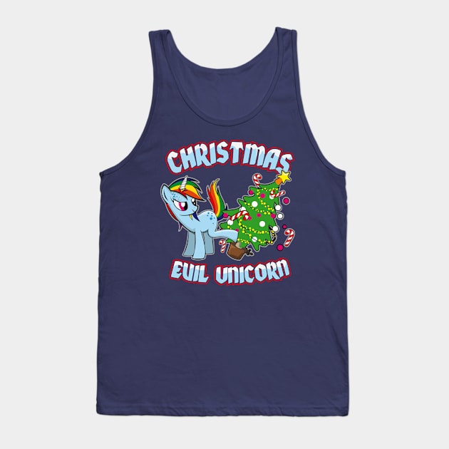 Evil Christmas Unicorn Tank Top by BOEC Gear